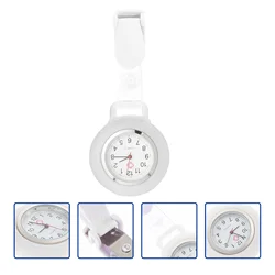 Nurse Chest Watch Clock Professional Convenient Pocket Portable Silicone Strap Cover Glass Doctor Supply Clip Man Work Clocks