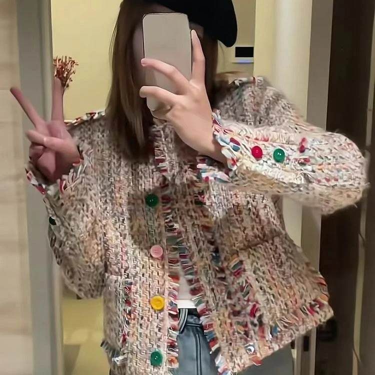 

2025 New Women's Fashionable Casual Jacket Chic Colorful Top