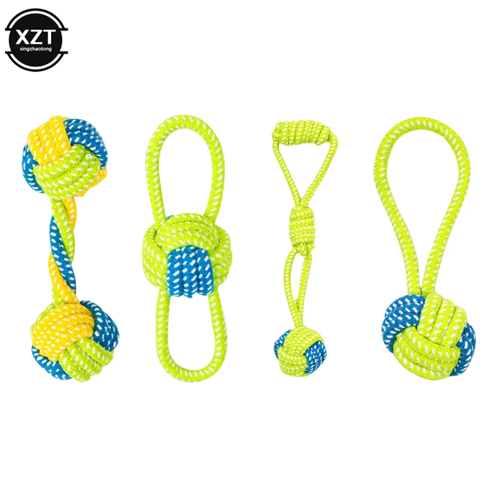 1PCS Pet Plush Toy for Dog Puzzle Toy Dog Pet Accessories Bite Resistant Cotton Rope Grinding Teeth Cleaning Rope Toy Ball