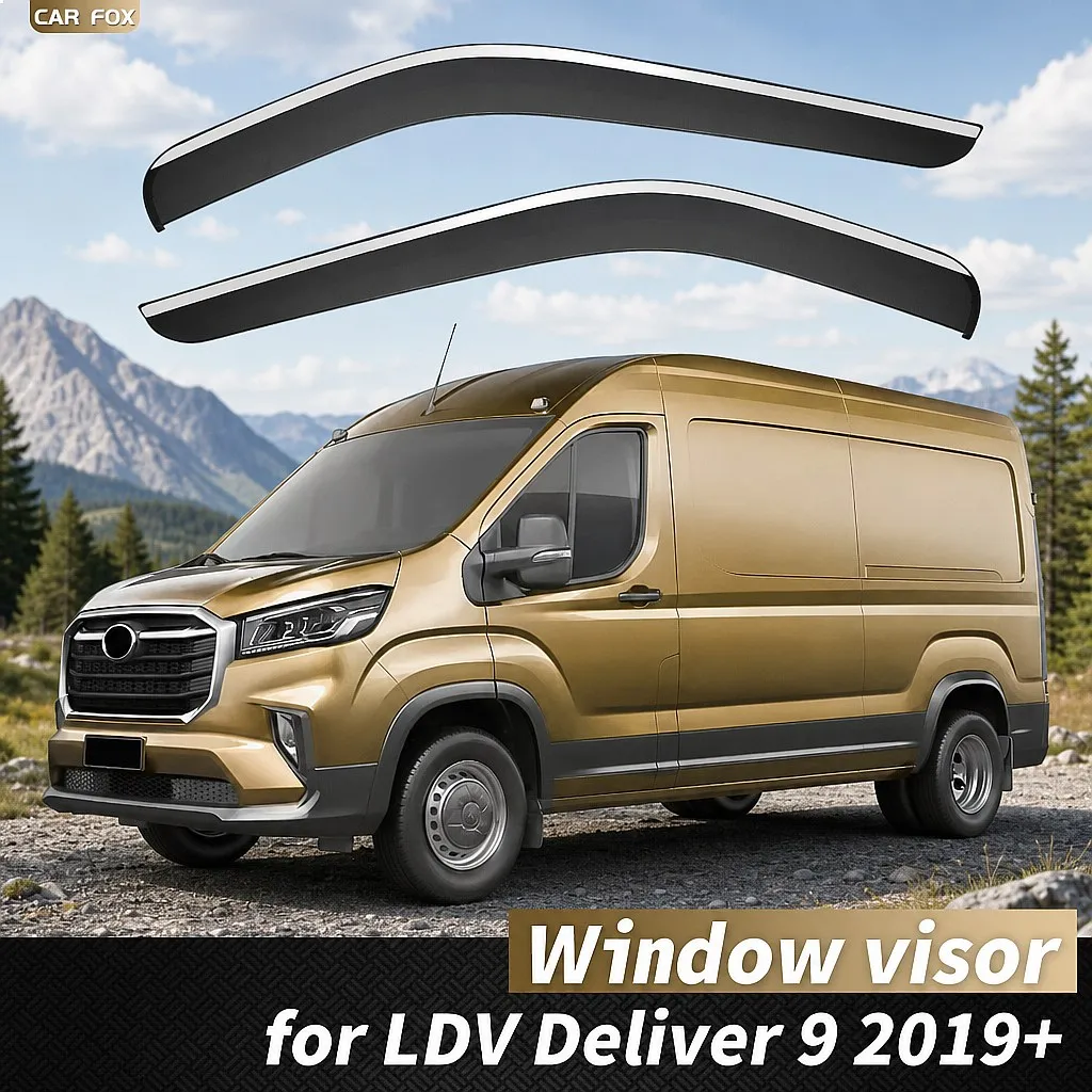 

2Pcs For LDV Deliver 9 2019+ Car Window Visor Rain Sun Shade Windshield Side Awning Auto Accessories