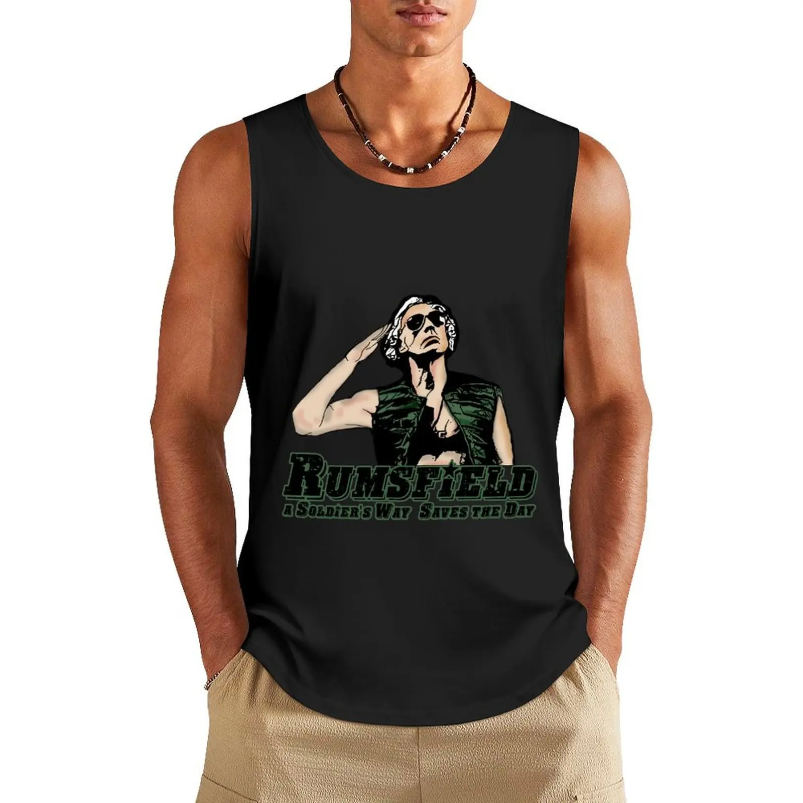 Lt. Mark Rumsfield - the Burbs Tank Top sleeveless vest men anime Men's summer clothes