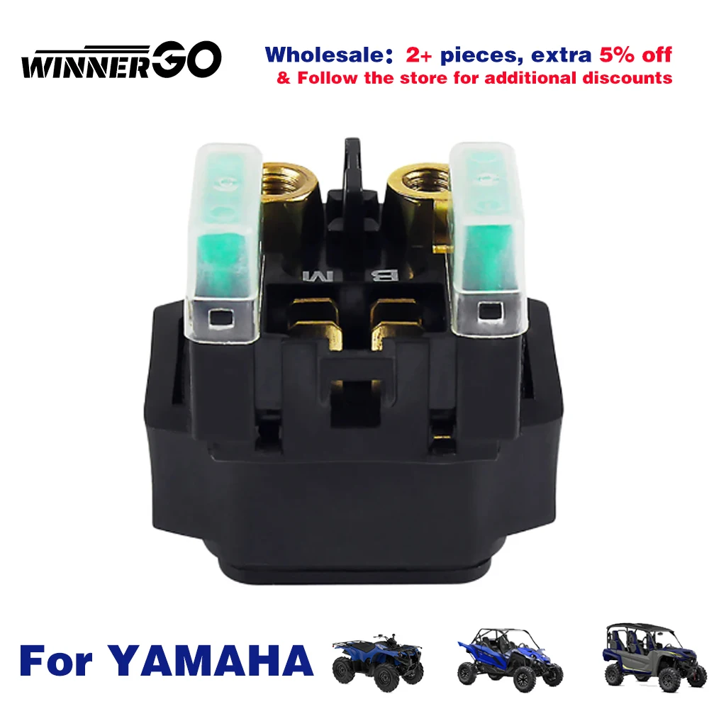 Motorcycle GE Parts Starter Solenoid Relay ignition Key Switch For Yamaha YZFR1 YZFR6 YFZ450 YFM450 Grizzly 450 660 XV1600