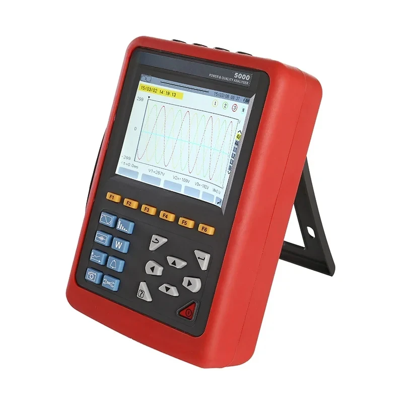 Power Quality Analyzer ETCR5000 3 Phase Multi-functional Power Quality Monitor 4-channel current and voltage measure