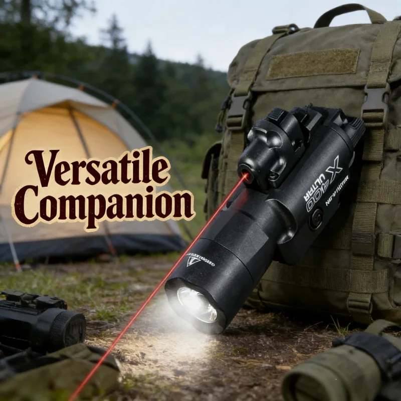 

【2026】Лазерный целеуказатель-фонарь 2-в-1 X400U: Высокоинтенсивный фонарь для 20-мм планки, подходит для CS-матчей, игрушечных страйкбольных пистолетов, охоты и игр