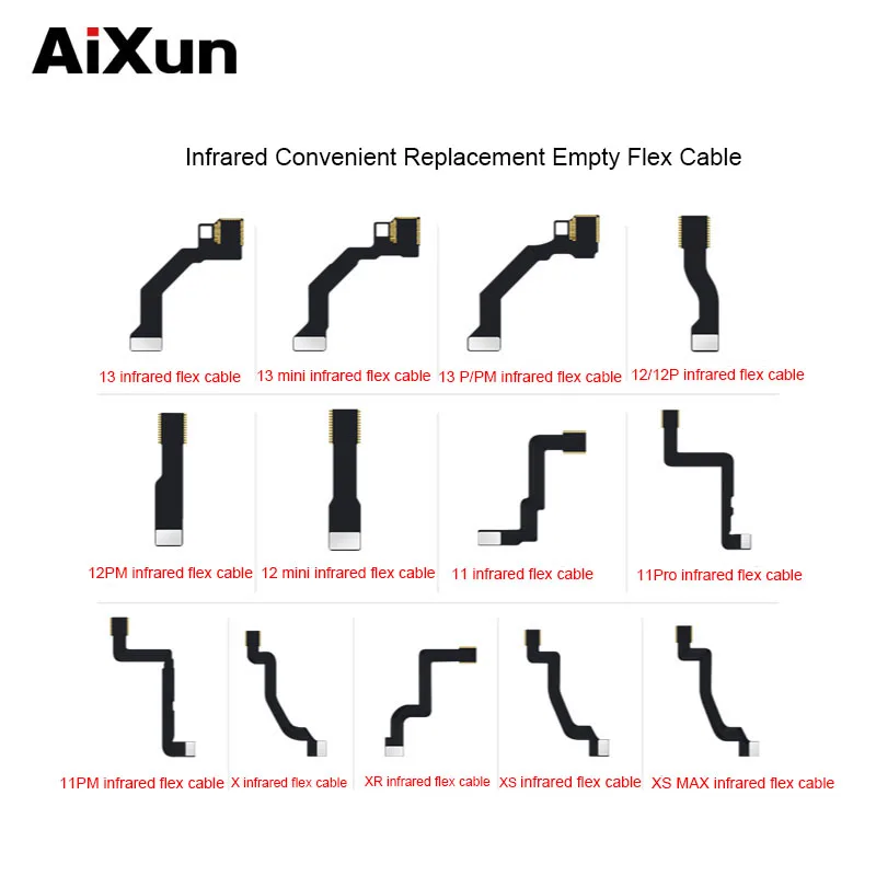 Für iPhone X-12 13 Pro Max Infrarot Bequem Ersatz Leere Flex Kabel Für Frontkamera Gesicht ID Dot Matrix Projektor reparatur