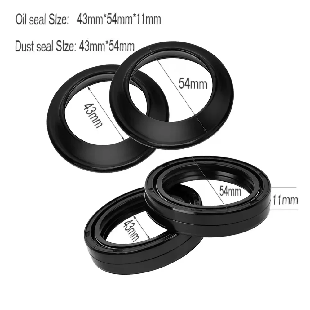 43x54x11 43 54 11 Oil Seal & Dust Cover Front Fork For Kawasaki Honda CBR600 CBR900 CBR1000 CBR1000RR VFR800 CB1300 CBR 600 900