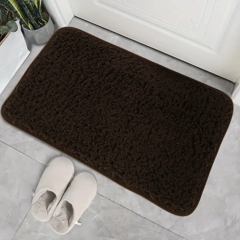 Rugs, Ultra Absorbent & Non-Slip , Machine Washable, Soft  Bath Mats, Easier to Dry for Bathroom Floor  solid color floor mat