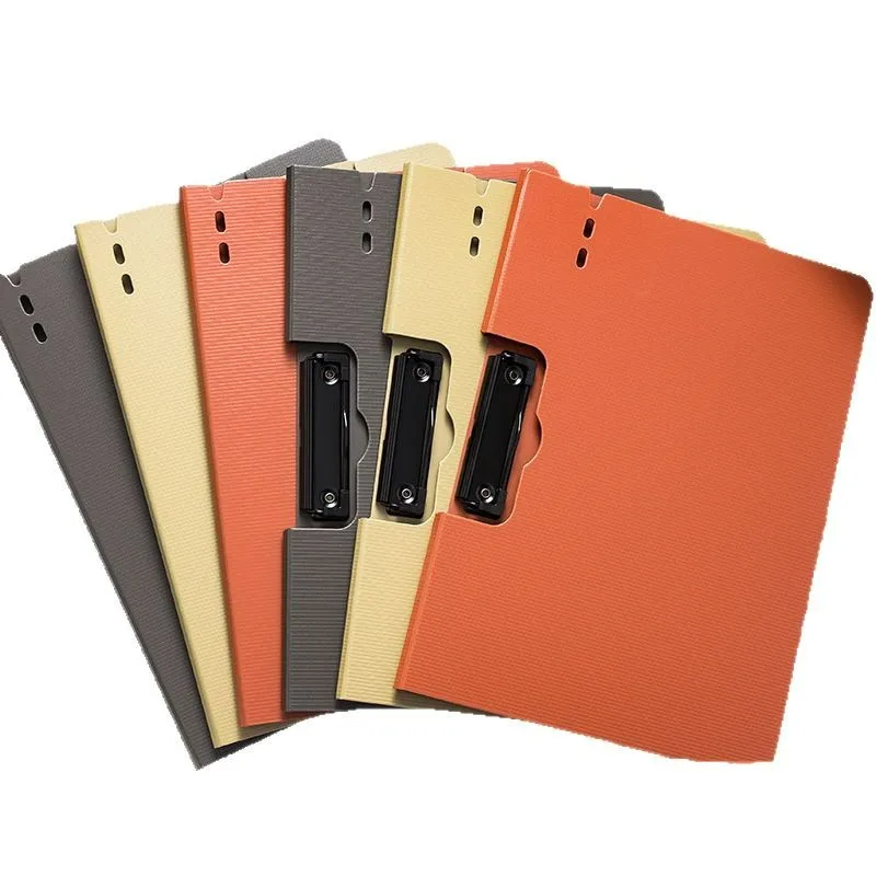 A4 Clip Folder Double Clamp Document Organizer, Multi-Functional Clipboard Writing Board Pad