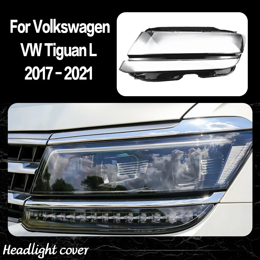 

Headlight Lens For Volkswagen VW Tiguan L 2017 2018 2019 2020 2021 Transparent Headlamp Cover Replace Original Glass Lampshade