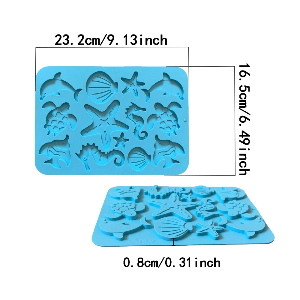 1 шт., силиконовая форма для выпечки шоколадного печенья в форме морской существа, сделай сам, украшение для шоколадного торта, украшение