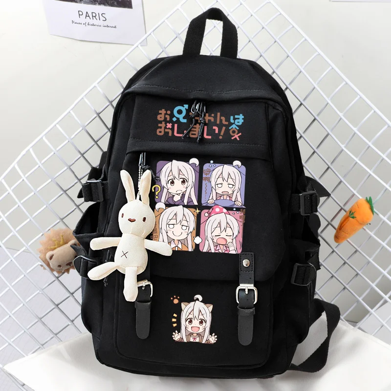 Anime ONIMAI - I'm Now Your Sister! Backpack Students School Book Bag Pocket Shoulder Travel Bags For Girls Boys Teenagers