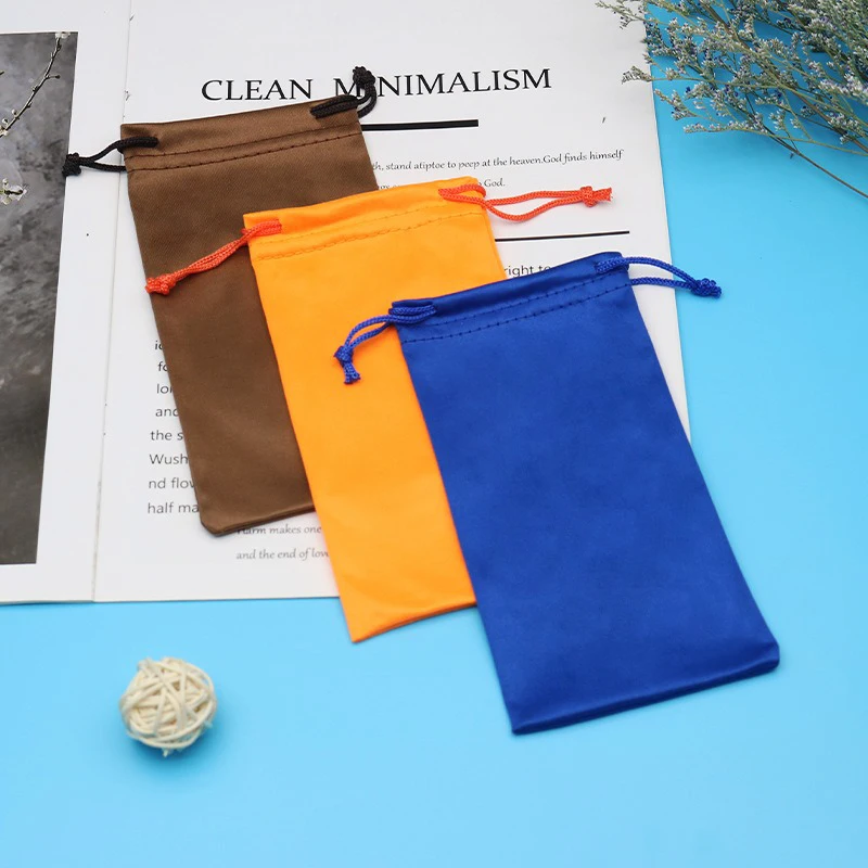 Microfiber Eyeglasses Bag Sun Bag Portable Cloth Bag Sunglasses Sunglasses Bag Simple Loading Glasses Storage Bag