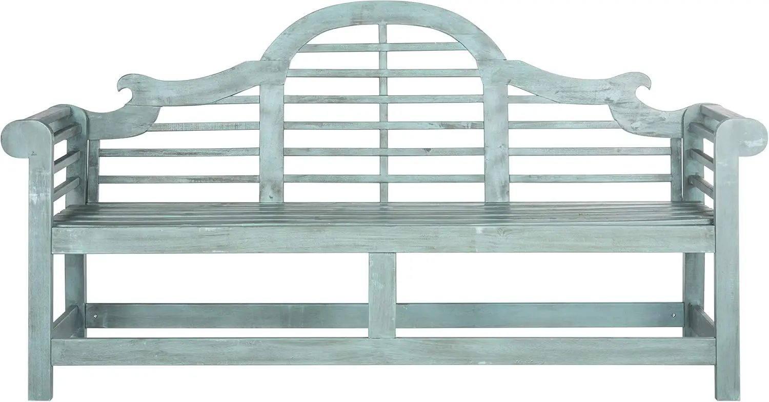 

Outdoor Collection Khara Bench Beach House Blue 23.2"D X 76.8"W X 40.6"H Strong and Durable Crafted of Acacia Wood