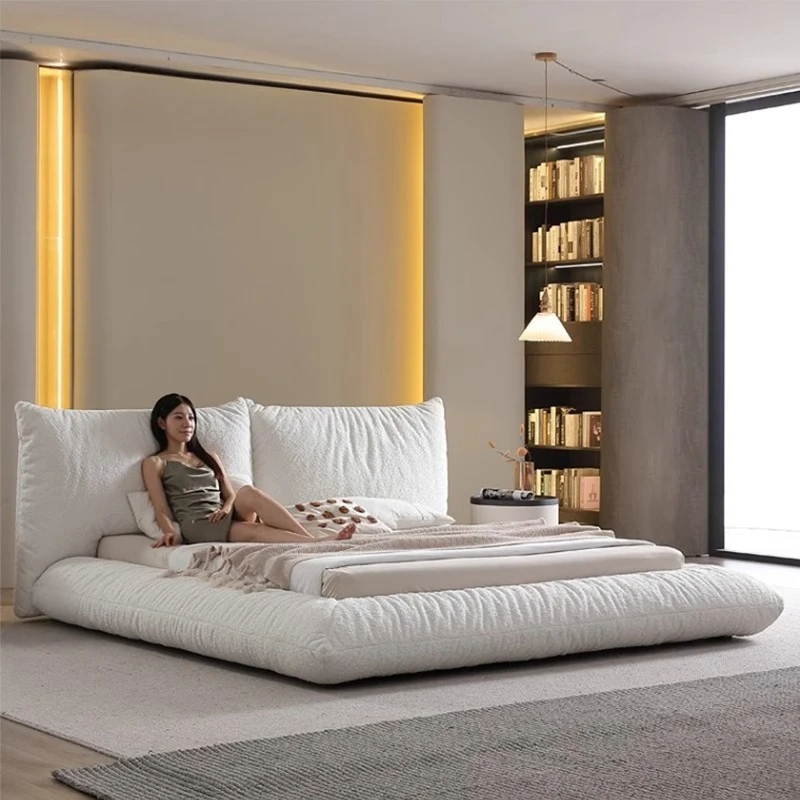 

American Modern Double Bed Metal Luxury White Tanning Double Bed Daybed Murphy Cama De Monstruos Bedroom Furniture