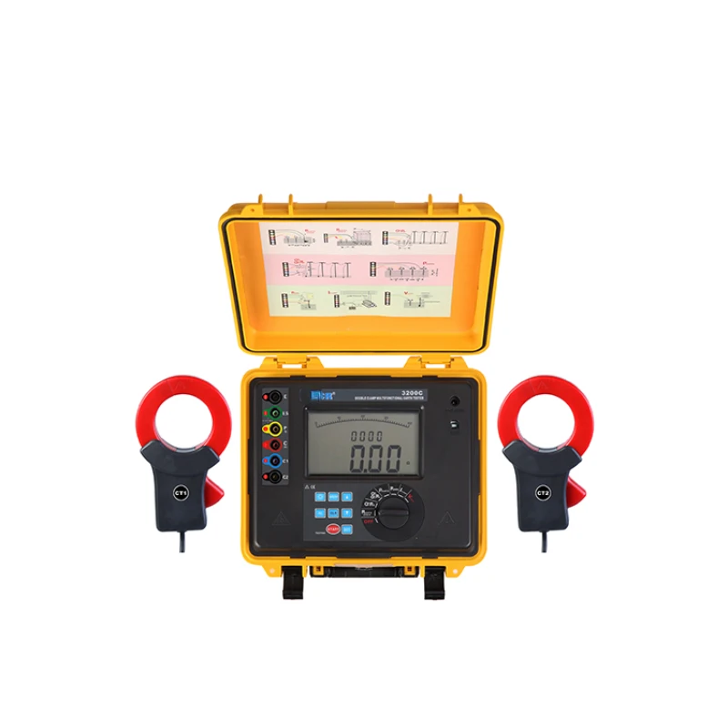 ETCR3200C test voltage 0~600V clamp grounded resistance test instrument