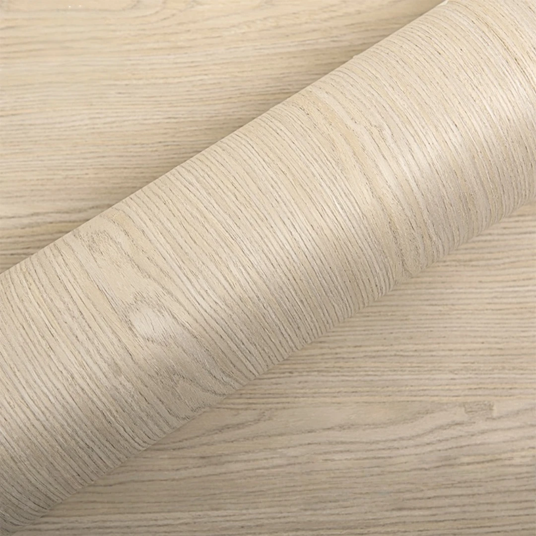 58x250cm White Oak Semi-crown Grain Engineered Wood Veneer For Furniture Walls Cabinets Interior Design And Decorative Projects