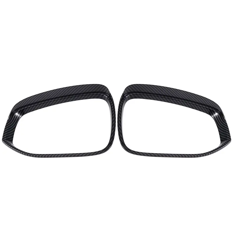 

Strange For Toyota RAV4 XA50 2019-2024 Hybrid Car Rearview Mirror Rain Eye Brow Rainproof Cover Trim Accessories Carbon Fiber