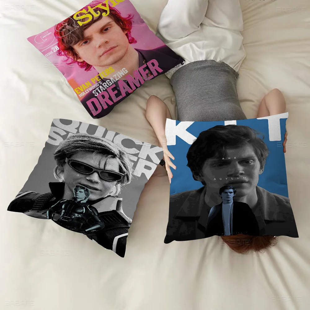 E-Evan P-Peters A-Actor Pillow Gift Home Office Decoration Pillow Bedroom Sofa Car Cushion CoverPillow Case