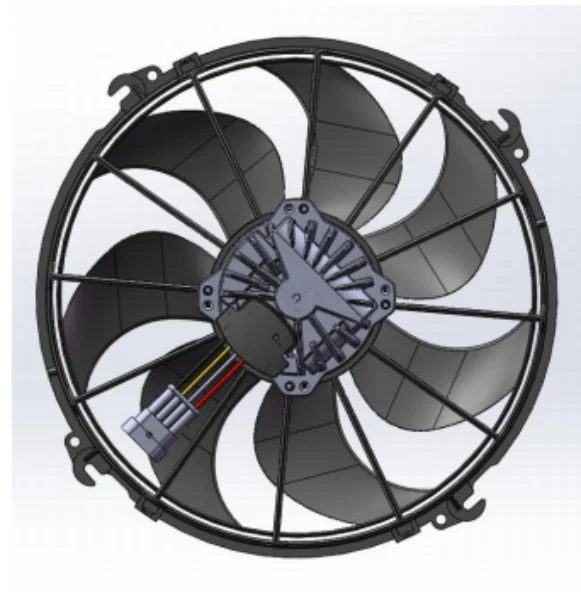 WLNF2101XQ7 24V 12 Inch Bus & Cargo Truck Brushless DC Centrifugal Fan For Passenger