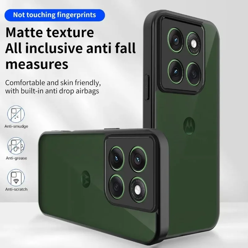 Coque transparente de luxe pour Motorola Signature Moto Edge 70 Pro Fusion + 60 Pro Stylus 50 Ultra G67 G57 G47 G37 G17 Power G86 G56