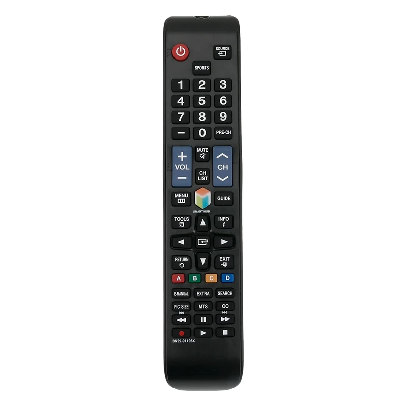 รีโมทคอนโทรลสำหรับ Samsung Smart TV BN59-01198X รีโมทคอนโทรลแบบอินฟราเรด (แบตเตอรี่2xAAA)