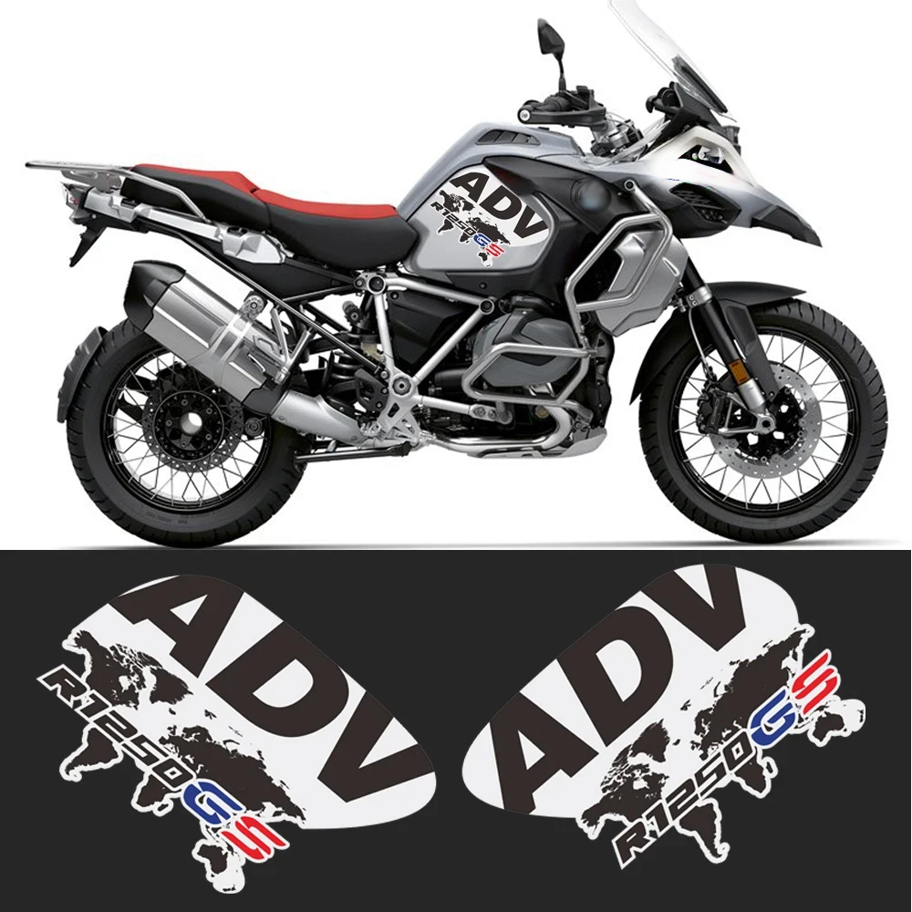 

Motorcycle Stickers For BMW R1250GS R 1250 GS GSA Tank Pad Fender Fairing Beak Luggage Aluminum Case ADV Adventure 2019