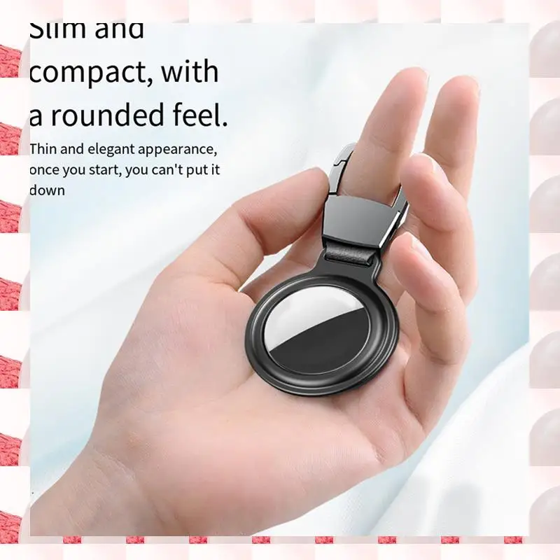 ABGN การดูดซับแม่เหล็กสําหรับ Airtag Locator ป้องกันสําหรับ Airtag พวงกุญแจ Protector กันชน