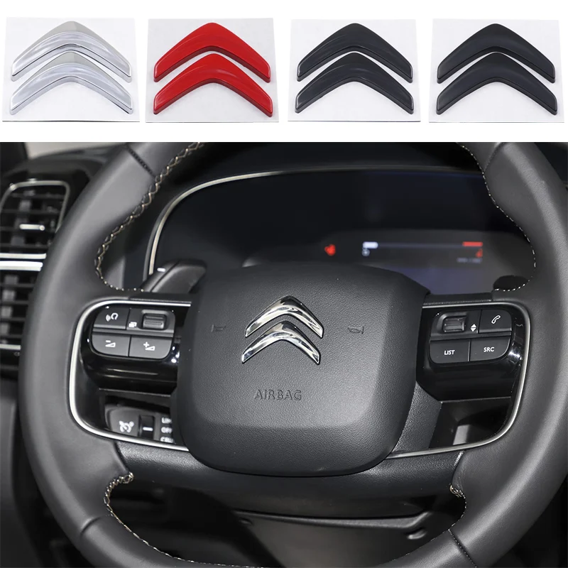 Лидер продаж Citroen 3D металлическая эмблема на руль, наклейка на руль автомобиля, наклейка на руль автомобиля, эмблема салона автомобиля, автомобильные аксессуары