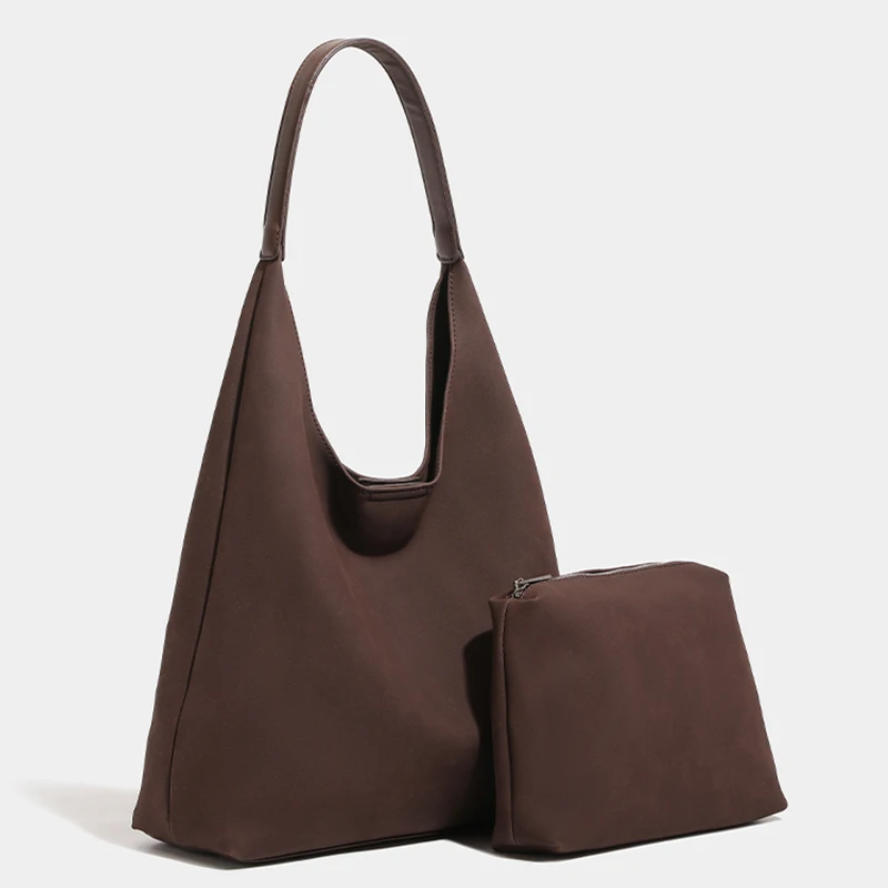

Vintage Matte Leather Tote Underarm Bag Women,Casual Stylish Large Capacity Handbag,Composite Bag, Versatile Commute Daily Use﻿