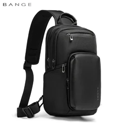 BANGE New Arrival Multifunction Crossbody Bag for Men Shoulder Messenger Bags Waterproof Men Sling Bags with Big Capacity