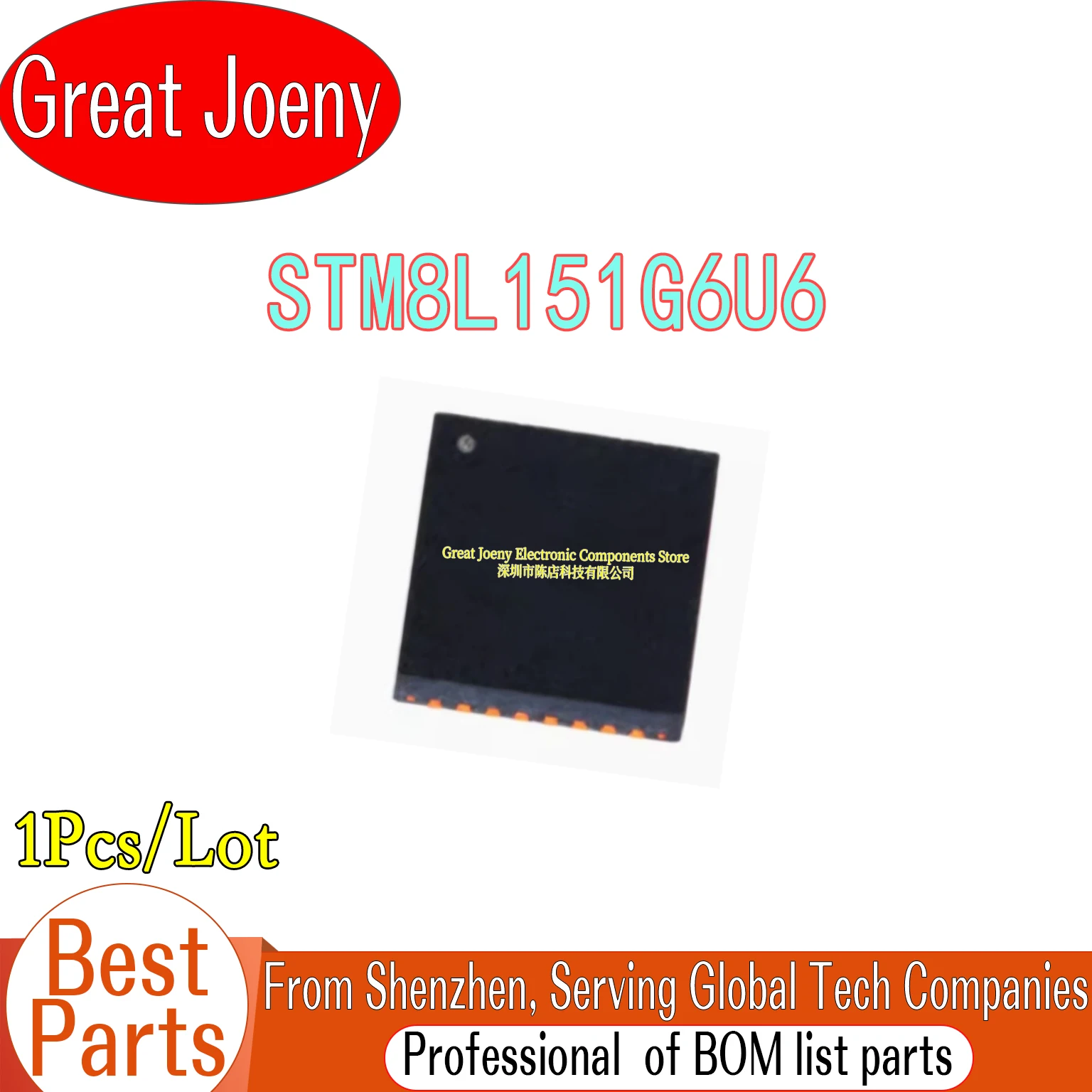 

8L151G6 STM8L151G6U6 STM8L151 IC MCU Chipset UFQFPN-28