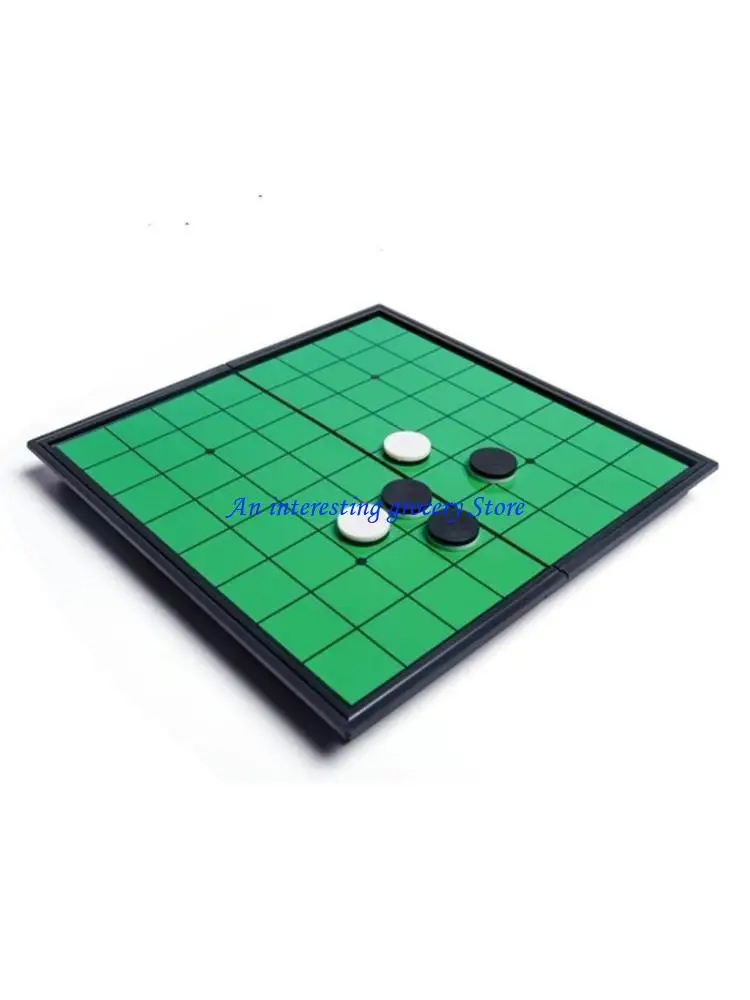 

652D Travel Board Game Reversible Pieces, Folding Reversi Othello Board, Skill & Strategy for Kids Adults