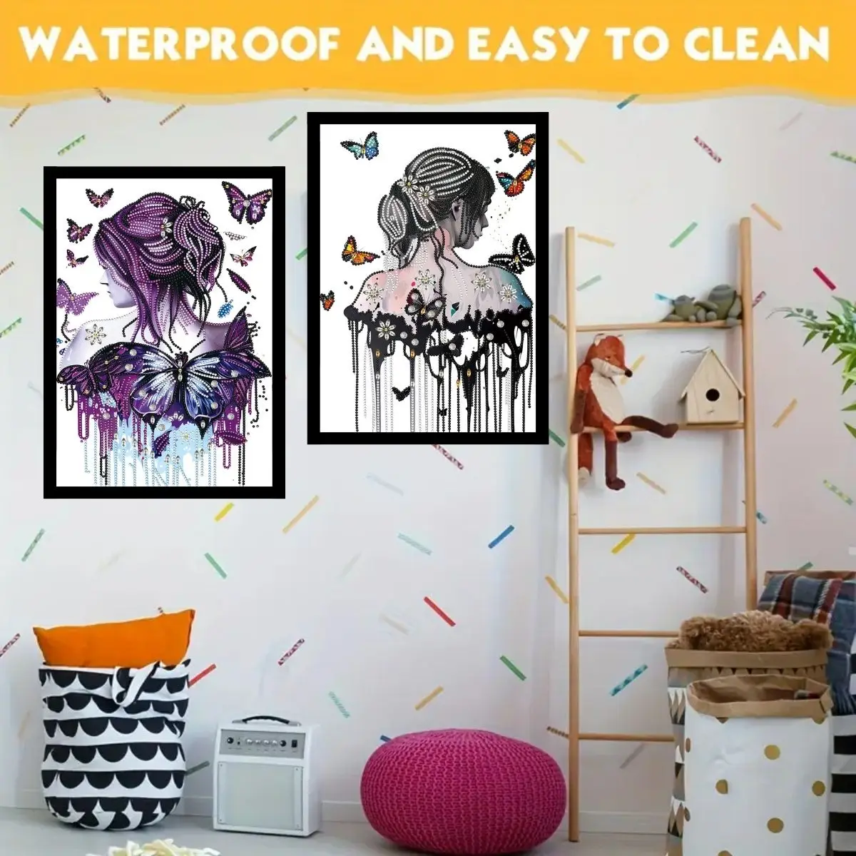 يعد إطار الصورة المغناطيسية الماسية مقاس 12 × 16 بوصة خيارًا مثاليًا لصور الحائط والنافذة، وهو الخيار الأفضل لعيد الميلاد.