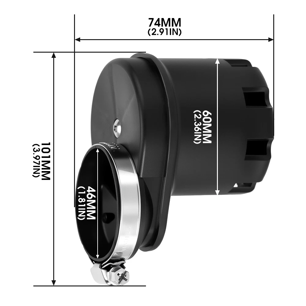 Alconstar Polini 203.0011 Airbox Peugeot 103 لـ CP المكربن 15 17.5 19 21 23 24 مللي متر #2