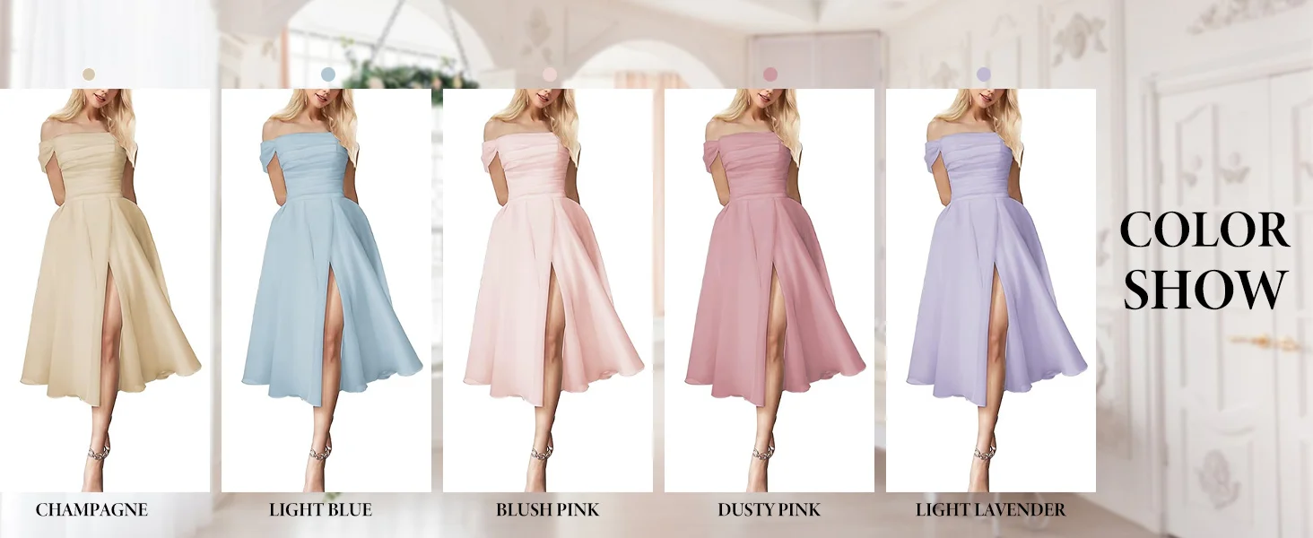 Tea Length Evening Dresses 