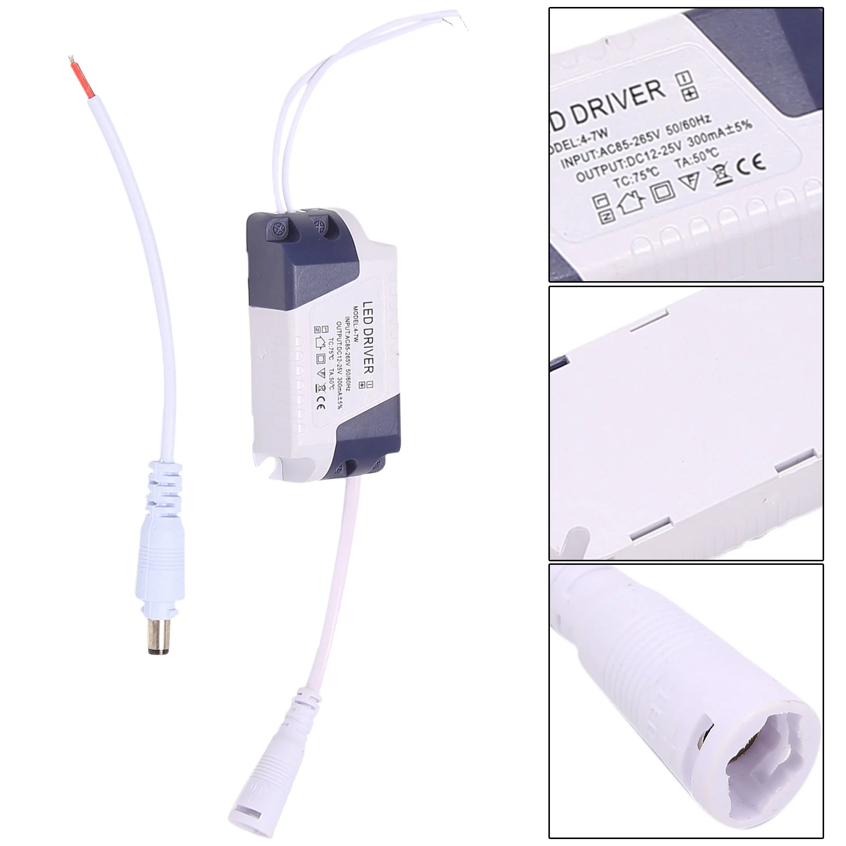 Trasformatore LED - Trasformatore costante Trasformatore di alimentazione driver LED 4-7W DC12-24V Durevole