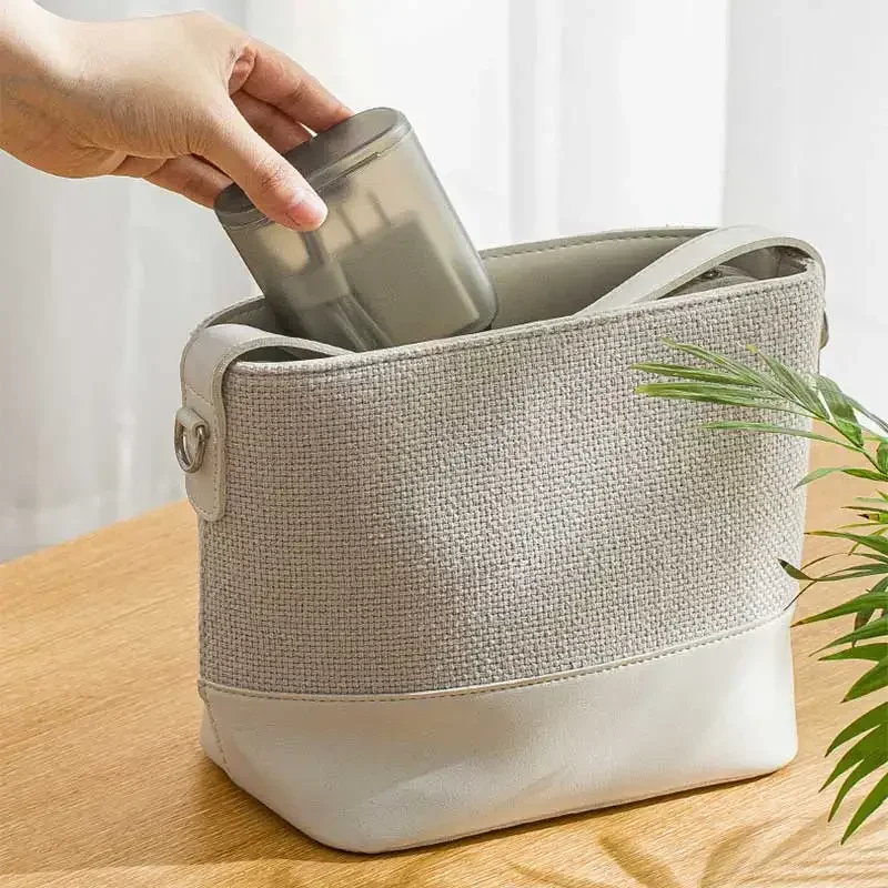 Dustproof Data Cable Storage Box Portable Desktop Mobile Phone Charger Box Transparent Cable Wire Container Drawer Office Home