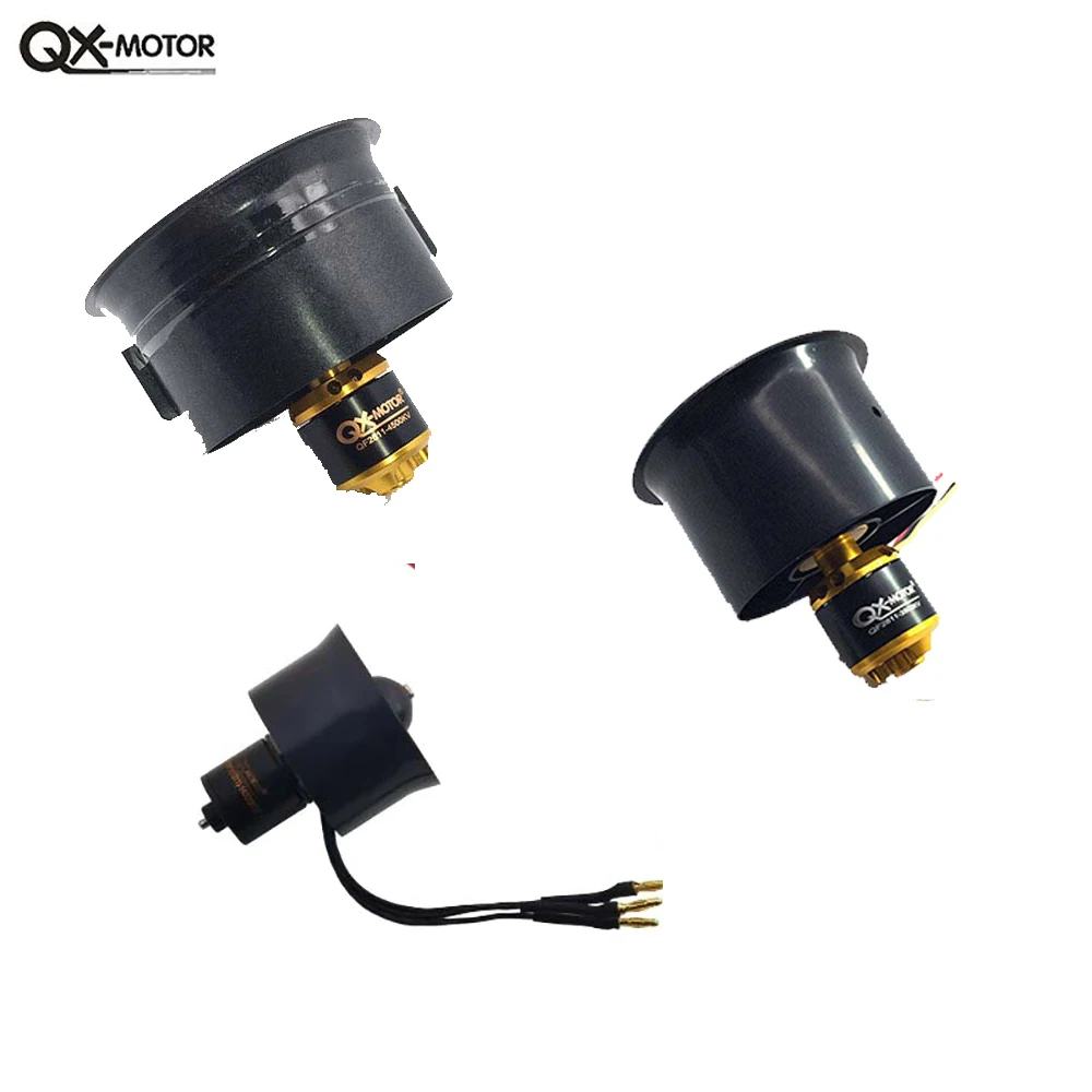 QX-MOTOR EDF z silnikiem bezszczotkowym samolotu odrzutowego 30mm / 64mm / 70mm