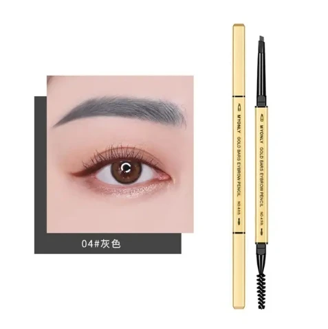 1Pc Dark Coffee Eyebrow Pencil With Brush Long Lasting Waterproof Black Gray Eyebrow Tattoo Pen Makeup Eye Brow Tint Sobrancelha