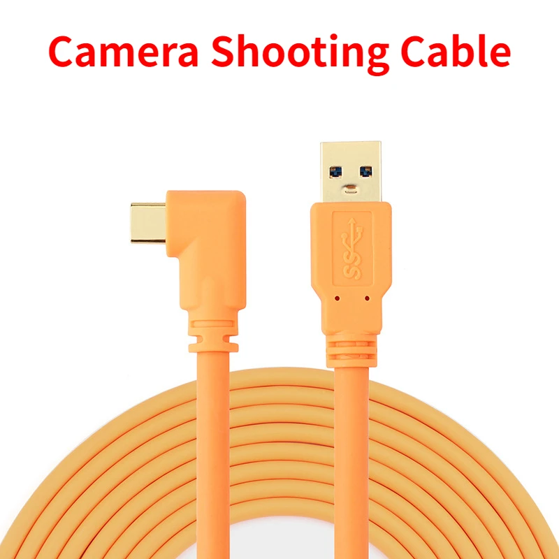 

Usb3.0 To Type-c Camera Cable Elbow Digital Camera Connecting Camera Camera Cable Usb3.0 Data Cable