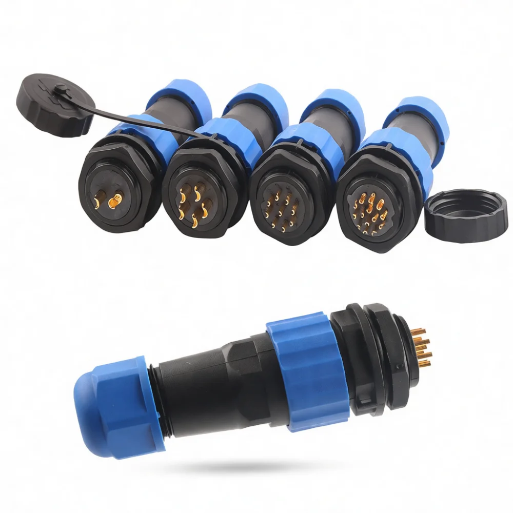 IP68 Industrial Waterproof Connector For DIY YOU Electrical Aviation Plug Socket Panel Mount Wire Connection Part