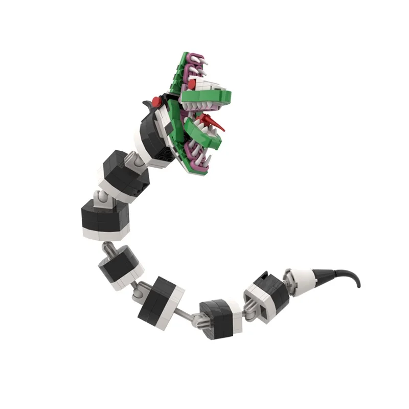 

MOC Horror Movie Beetlejuice Snake Model Building Blocks Horror Reptile Assembling Brick Toy Children's Halloween Design Gift