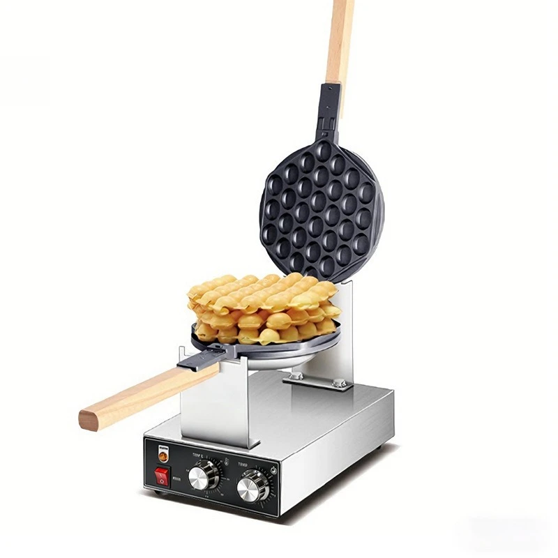 Commercial Electric Egg Waffle Maker Non-stick Pan Stuffed Street Food Snack Equipment Factory Direct