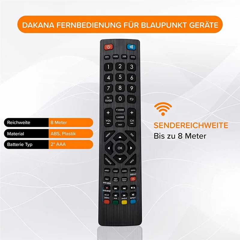 Replacement Remote Control for Blaupunkt TV Universal Remote Control for Blaupunkt TV Pre-Configured and Ready