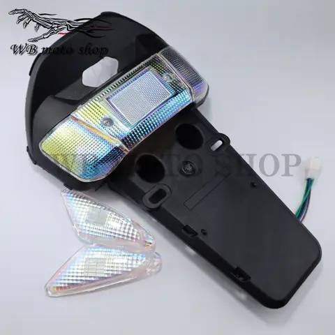 For Yamaha 3KJ JOG 50 CY50 1992-2001 Tail Light Lamp Rear License Plate Taillight Support Holder Fender Mudguard Cover