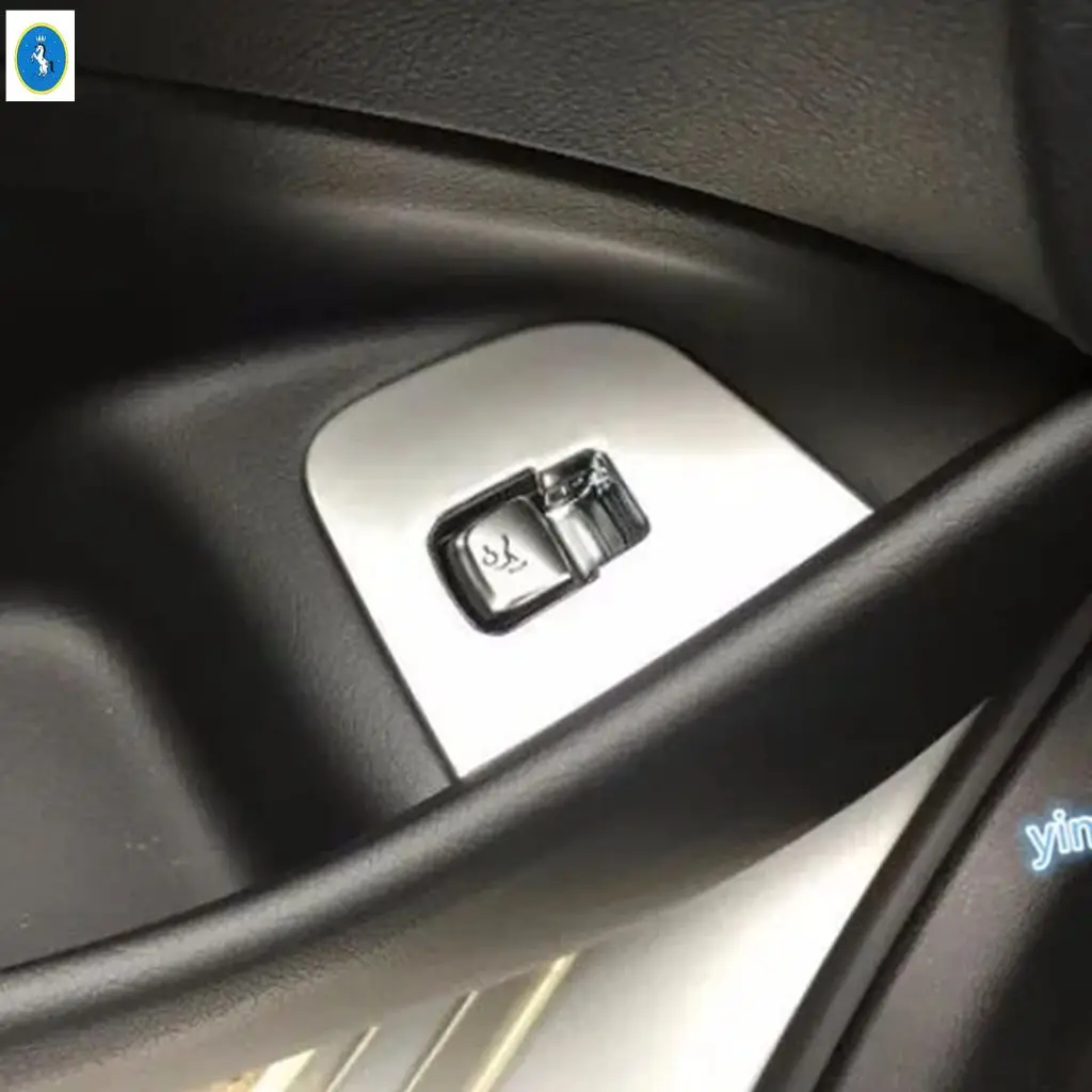 

For Mercedes Benz E-Class W213 2016 - 2020 ABS Car Pearl Chrome Rear Trunk Tail Door Switch Button Cover Trim Kit Accessories