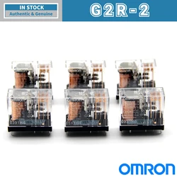 Omron-PCB電源リレー,G2R-2,g2rk,5vdc,12vdc,24vdc,110vac,220vac,230vac,dc5v,8ピン,5a