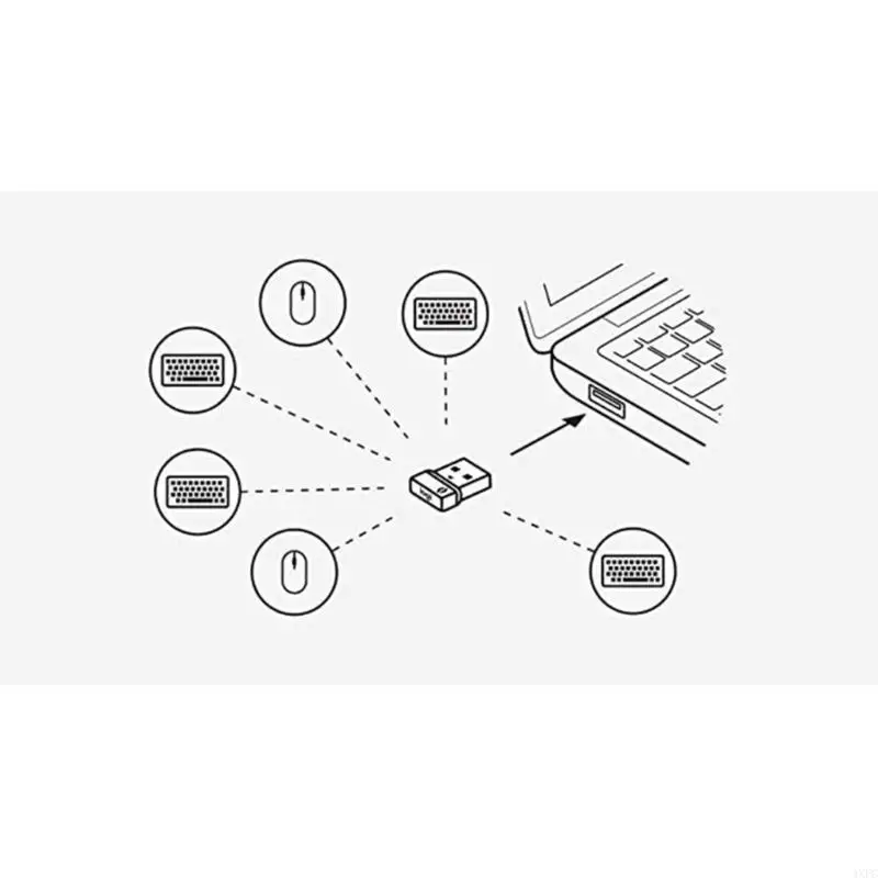 New USB Receiver Bolt Adapter For Mx Keys Mini POP Keys Mouse Keyboard USB Adapter