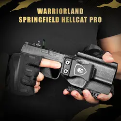 Coldre IWB KYDEX com garra e corte óptico, adequado para Springfield Armory Hellcat PRO e OSP, NÃO cabe no Hellcat