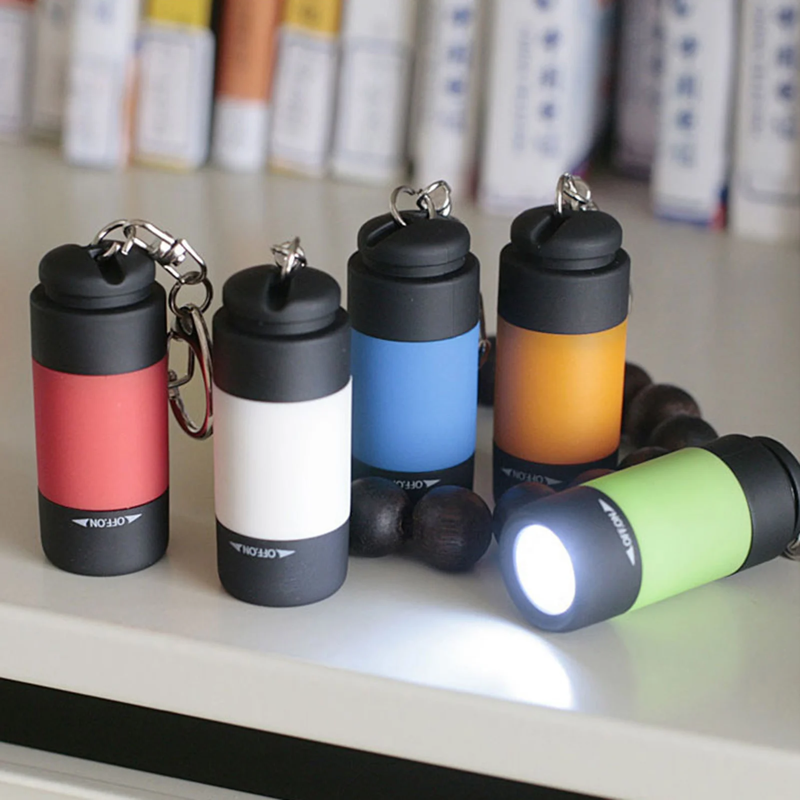 LED Flashlight With Keychain Multi-Uses Emergency Flashlight For Hiking Walking